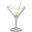 Bagaimana Gelas cocktail emoji terlihat di Lg.