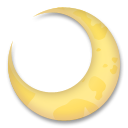 Bagaimana Crescent Moon emoji terlihat di Lg.