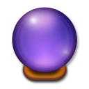 How Crystal Ball emoji looks on Lg.