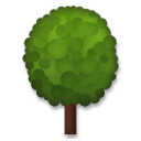 Come Albero deciduo emoji appare su Lg.