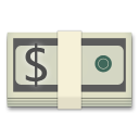 How Dollar Banknote emoji looks on Lg.