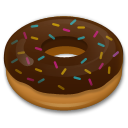 Hoe Donut emoji eruit ziet op Lg.