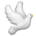 Bagaimana Dove emoji terlihat di Lg.