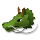 A quoi ressemblent les emoji Tête de dragon sur Lg.