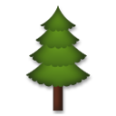 Bagaimana Evergreen Tree emoji terlihat di Lg.