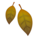 Bagaimana Fallen Leaf emoji terlihat di Lg.