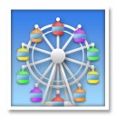 How Ferris Wheel emoji looks on Lg.