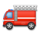 Bagaimana Fire Engine emoji terlihat di Lg.