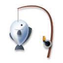 A quoi ressemblent les emoji Pêche à la ligne sur Lg.