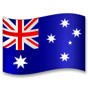 Bagaimana Flag: Australia emoji terlihat di Lg.