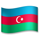 Bagaimana Flag: Azerbaijan emoji terlihat di Lg.