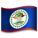 Bagaimana Flag: Belize emoji terlihat di Lg.