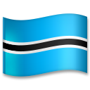 Hvordan Flag: Botswana emoji ser ud på Lg.