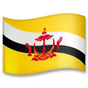 Bagaimana Flag: Brunei emoji terlihat di Lg.