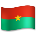 Hvordan Flag: Burkina Faso emoji ser ud på Lg.