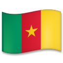 How Flag: Cameroon emoji looks on Lg.