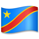 Hoe Vlag: Congo-Kinshasa emoji eruit ziet op Lg.