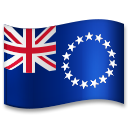 Bagaimana Flag: Cook Islands emoji terlihat di Lg.