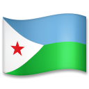 How Flag: Djibouti emoji looks on Lg.