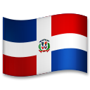 Bagaimana Flag: Dominican Republic emoji terlihat di Lg.