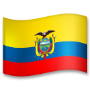 Hoe Vlag: Ecuador emoji eruit ziet op Lg.