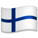 Hvordan Flag: Finland emoji ser ud på Lg.