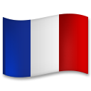 How Flag: France emoji looks on Lg.