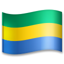 Bagaimana Flag: Gabon emoji terlihat di Lg.