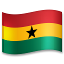 Bagaimana Flag: Ghana emoji terlihat di Lg.