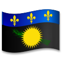 Hvordan Flag: Guadeloupe emoji ser ud på Lg.