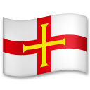 Bagaimana Flag: Guernsey emoji terlihat di Lg.