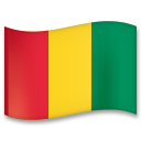 Hur Flagga: Guinea emoji ser ut på Lg.