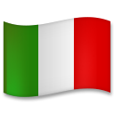 How Flag: Italy emoji looks on Lg.