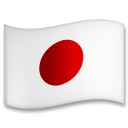 How Flag: Japan emoji looks on Lg.