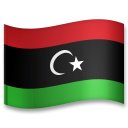 Hvordan Flag: Libyen emoji ser ud på Lg.