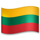 Hoe Vlag: Litouwen emoji eruit ziet op Lg.