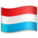 Hoe Vlag: Luxemburg emoji eruit ziet op Lg.