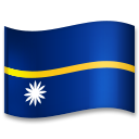 Hoe Vlag: Nauru emoji eruit ziet op Lg.