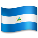 Hvordan Flag: Nicaragua emoji ser ud på Lg.