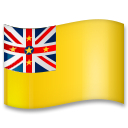 Bagaimana Flag: Niue emoji terlihat di Lg.