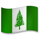 Hvordan Flag: Norfolk Island emoji ser ud på Lg.