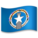 Hvordan Flag: Nordmarianerne emoji ser ud på Lg.