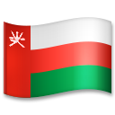 Bagaimana Flag: Oman emoji terlihat di Lg.