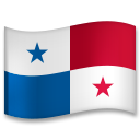 Bagaimana Flag: Panama emoji terlihat di Lg.