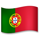 Hvordan Flag: Portugal emoji ser ud på Lg.