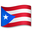 Hoe Vlag: Puerto Rico emoji eruit ziet op Lg.