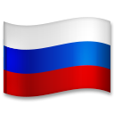 Hvordan Flag: Rusland emoji ser ud på Lg.