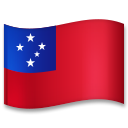 Bagaimana Flag: Samoa emoji terlihat di Lg.