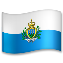 Bagaimana Flag: San Marino emoji terlihat di Lg.