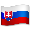 Hvordan Flag: Slovakiet emoji ser ud på Lg.